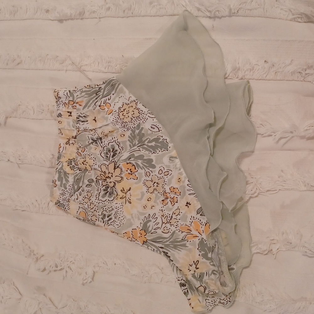 Joie Green Floral Sleep Shorts Bottoms S